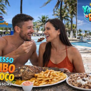 2 Ingressos + Almoço completo para 2 pessoas sendo Tilápia completa ou Carne de Sol completa por apenas R$149,90.